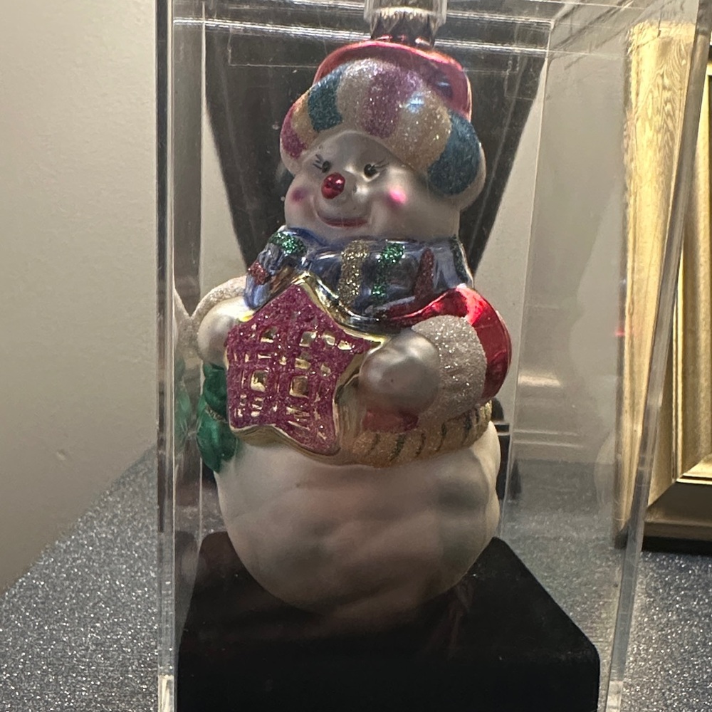 Festive Snowman Holiday Ornament